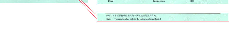 無線電儀器計量證書報告說明頁